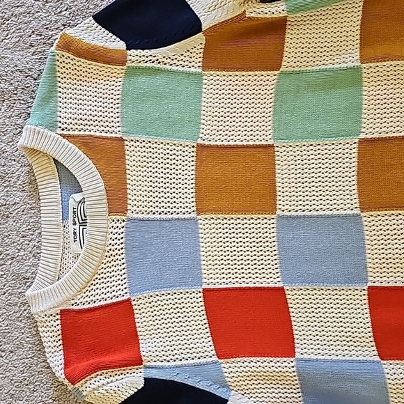 Tory Sport Checkered Pullover Sweater - Picture 7 of 11